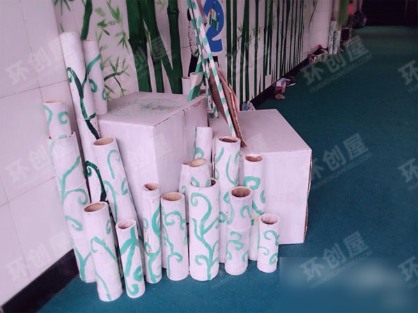 幼儿园废物利用户外环境布置图片