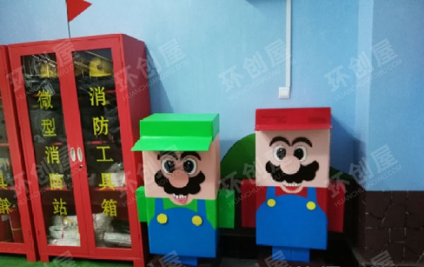 幼儿园墙建构区环创建构天地图片