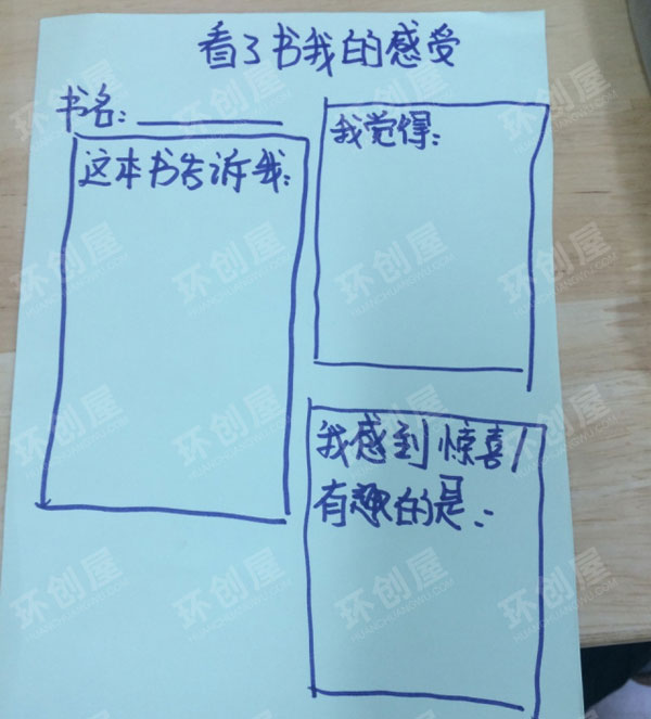 幼儿园阅读区记录卡图片