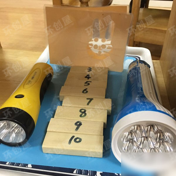 幼儿园科学区环创光影图片