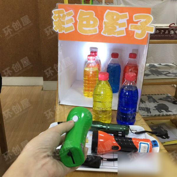 幼儿园科学区环创光影图片