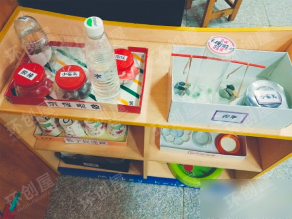 幼儿园科学区废物利用区角布置图片