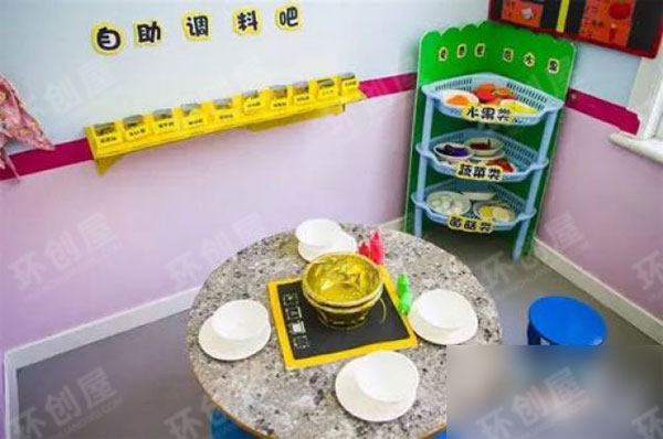 幼儿园角色游戏火锅店图片