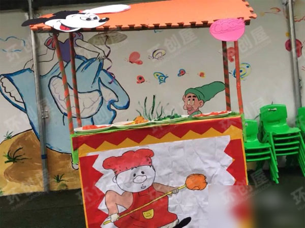 幼儿园角色区美食坊图片