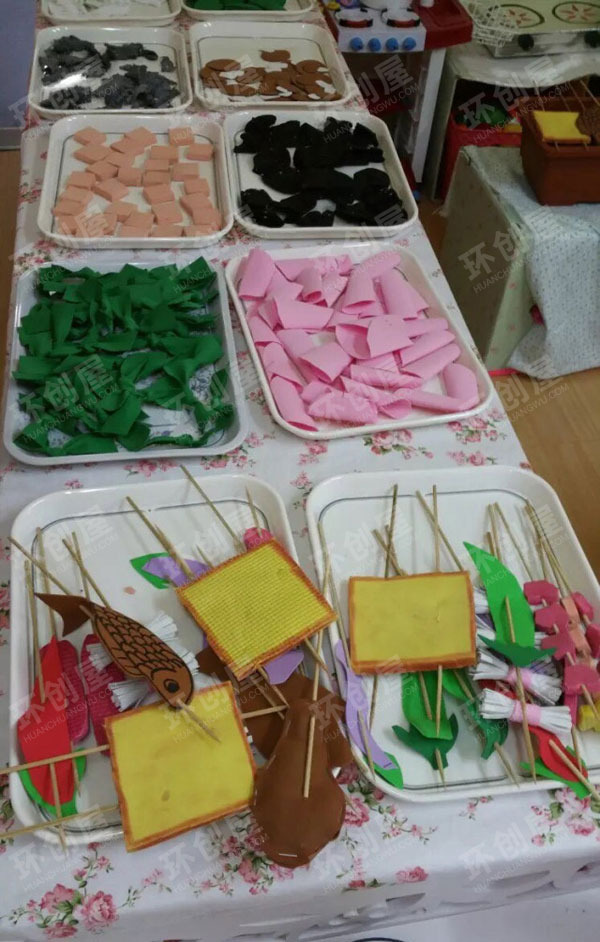 幼儿园角色游戏火锅店图片