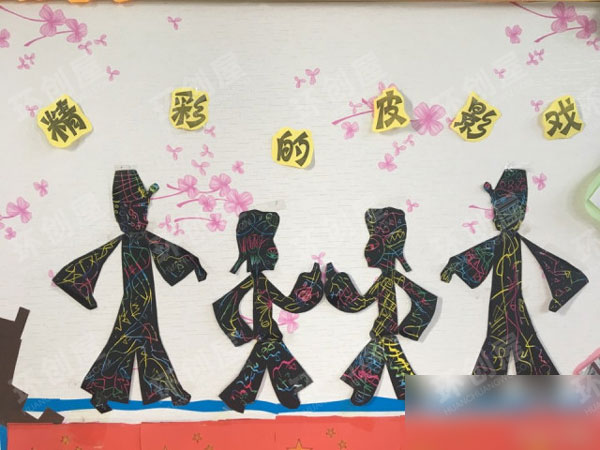 幼儿园爱我中华主题墙环创图片