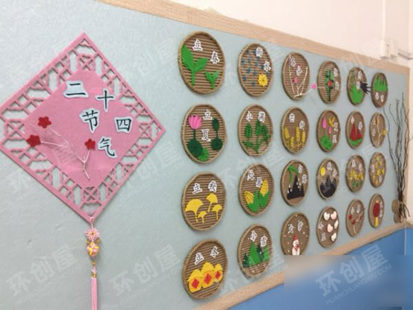 幼儿园二十四节气墙面布置图片