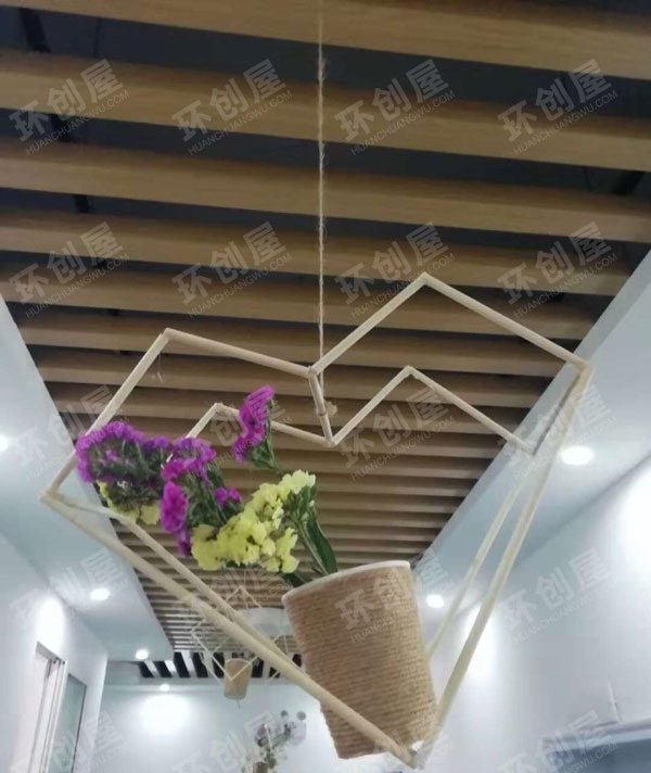 幼儿园筷子干花吊饰图片