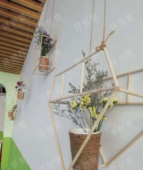 幼儿园筷子干花吊饰图片