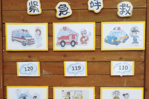 幼儿园安全知识走廊环创图片7张