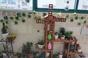 幼儿园走廊植物角环创图片2张