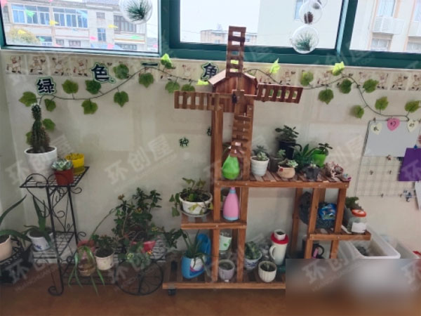 幼儿园走廊植物角环创图片