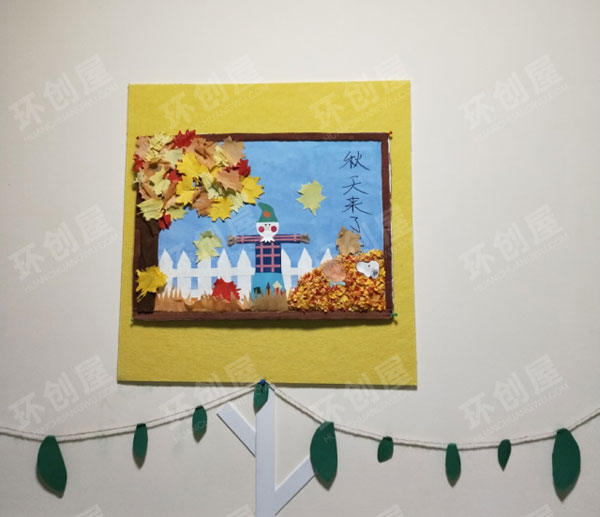 幼儿园简单作品走廊装饰环创图片