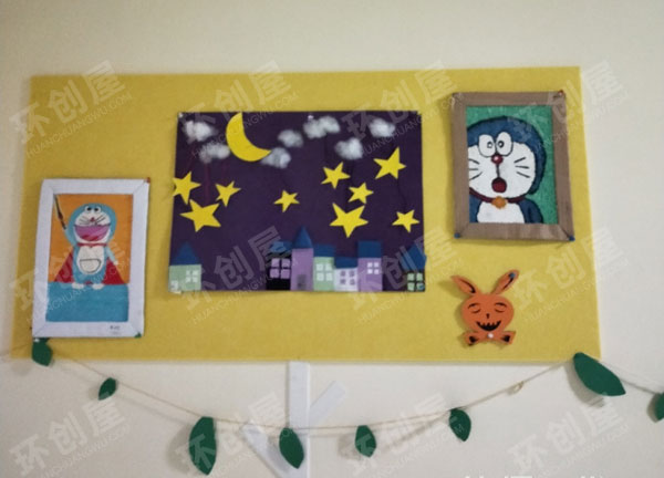 幼儿园简单作品走廊装饰环创图片