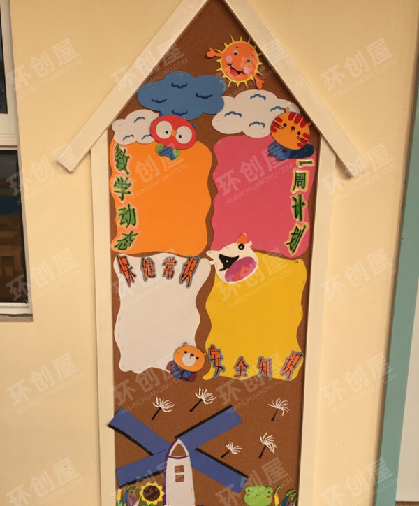 幼儿园超可爱风格家园联系栏图片