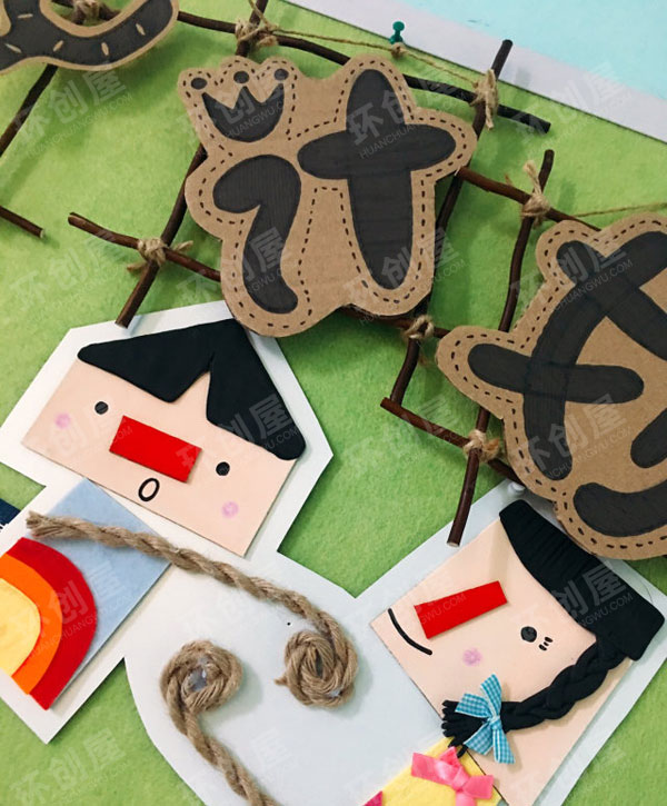 幼儿园娃娃头像家园联系栏图片