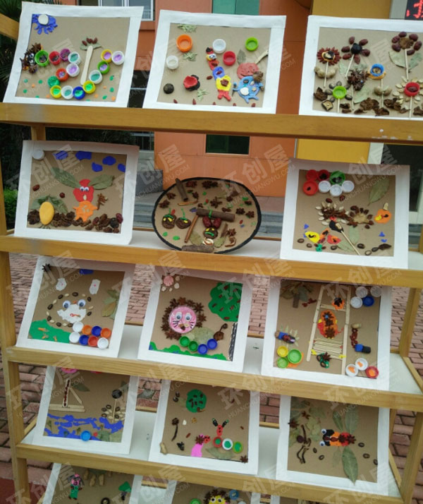 幼儿园好看的美术作品展示环创图片