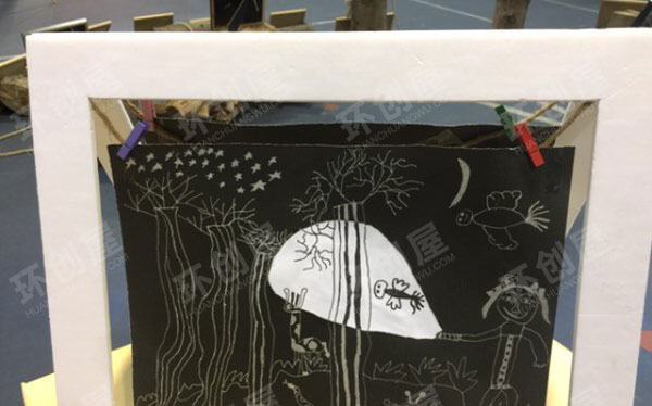 幼儿园绘画作品环创图片