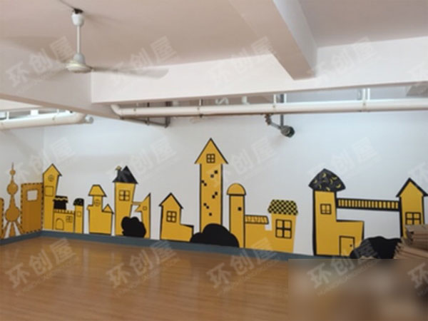 幼儿园建构区背景墙图片