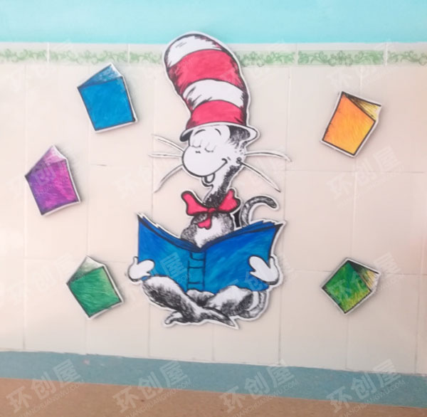 幼儿园简单好看的阅读角图片
