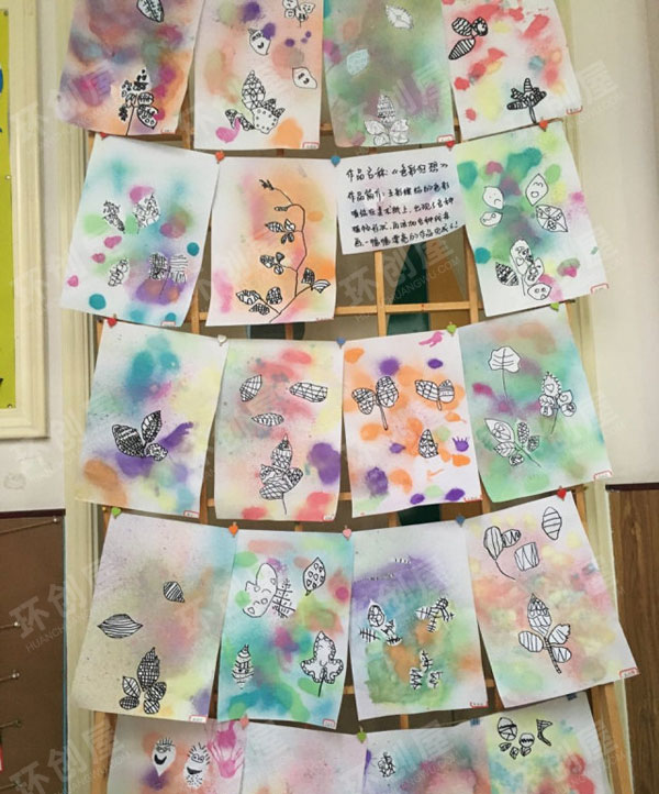幼儿园美工区创意美术色彩狂想图片