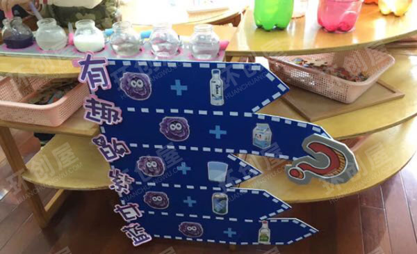 幼儿园科学区废物利用科学实验图片