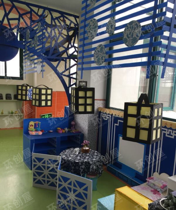 幼儿园青花瓷系列角色游戏区域图片