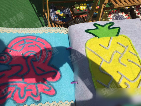 幼儿园益智区不织布迷宫图片