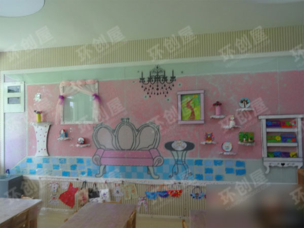 幼儿园我爱我家主题墙环创图片