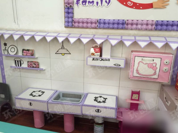 幼儿园我爱我家主题墙环创图片