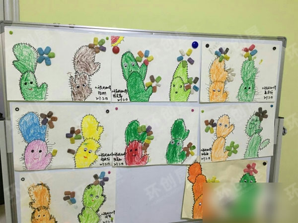 幼儿园美术作品展示环创图片