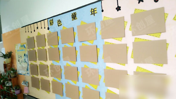 幼儿园儿童作品墙环创图片