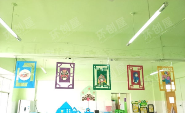 幼儿园中国风画框挂饰图片