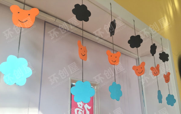幼儿园门口吊饰门窗装饰图片