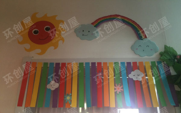幼儿园门口吊饰门窗装饰图片