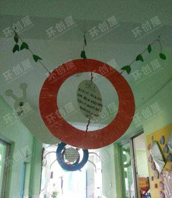 幼儿园走廊挂饰环创图片