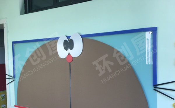 幼儿园机器猫家园联系栏图片