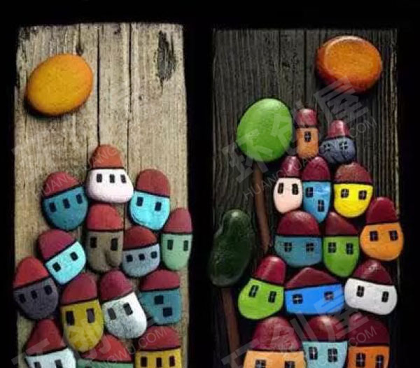 幼儿园废物利用石头作品展示图片