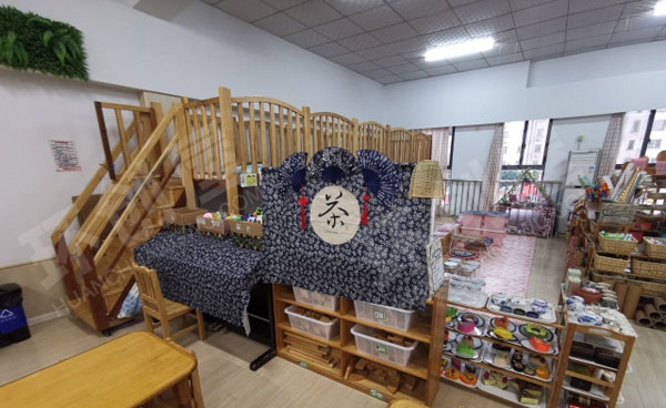 幼儿园蓝印象整体环创图片