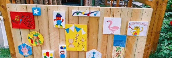 幼儿园可爱的户外环创图片