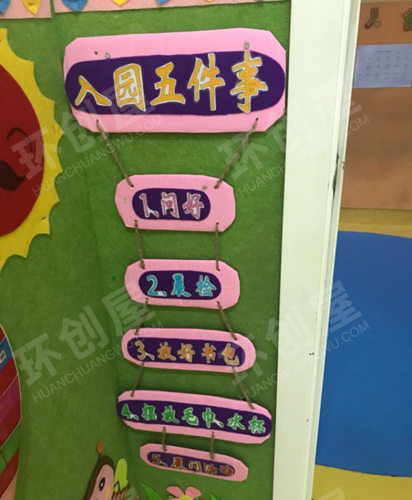 幼儿园生活区环创生活常规墙图片