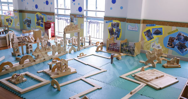 幼儿园建构区环创各种搭建图片