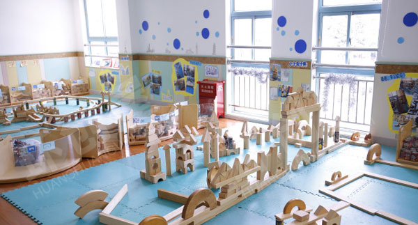 幼儿园建构区环创各种搭建图片