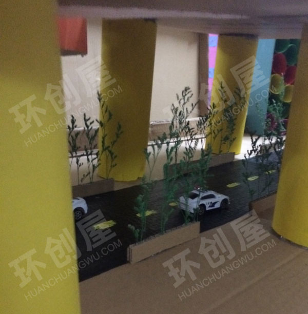 幼儿园建构区环创露天停车场图片