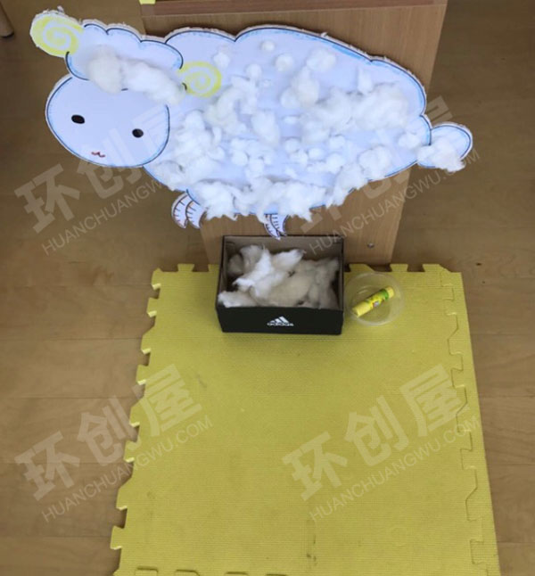 幼儿园美工区动物花花衣图片