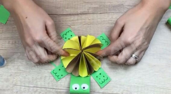 幼儿园美工区可爱的花形小乌龟图片