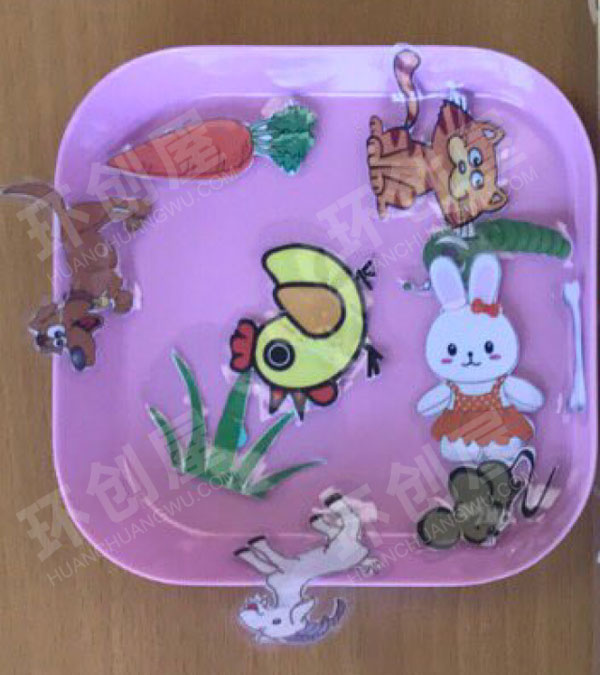 幼儿园益智区小动物的家图片