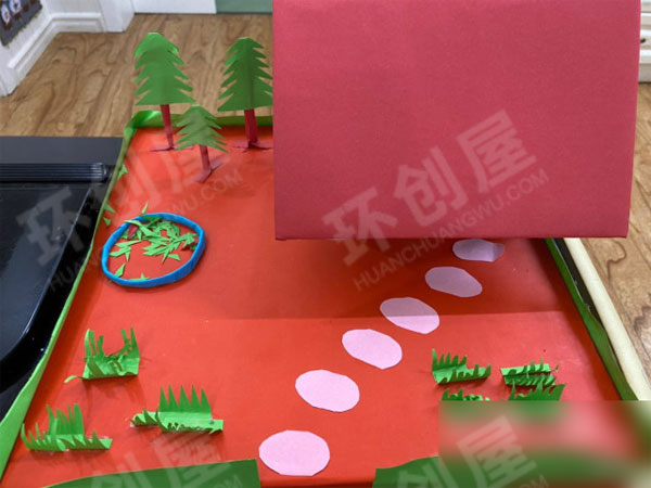 幼儿园综合区环创立体作品我心中的幼儿园图片