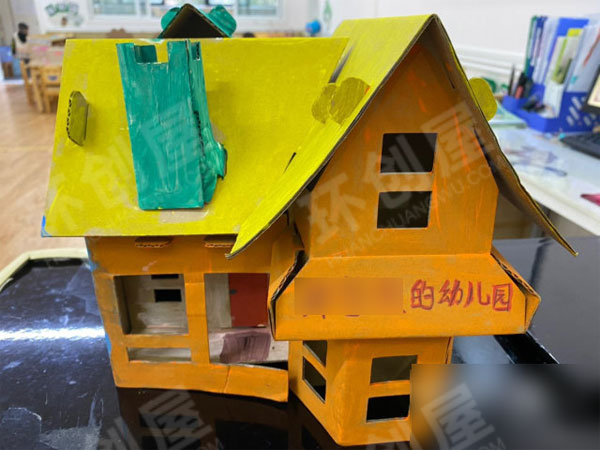 幼儿园综合区环创立体作品我心中的幼儿园图片