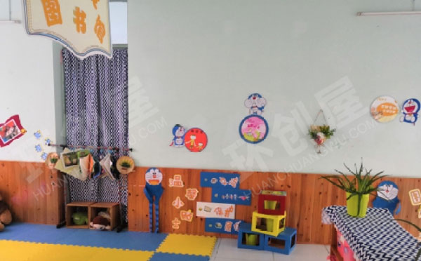 幼儿园综合区环创蓝色哆啦A梦图片